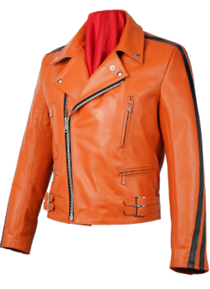 Horse leather orange color