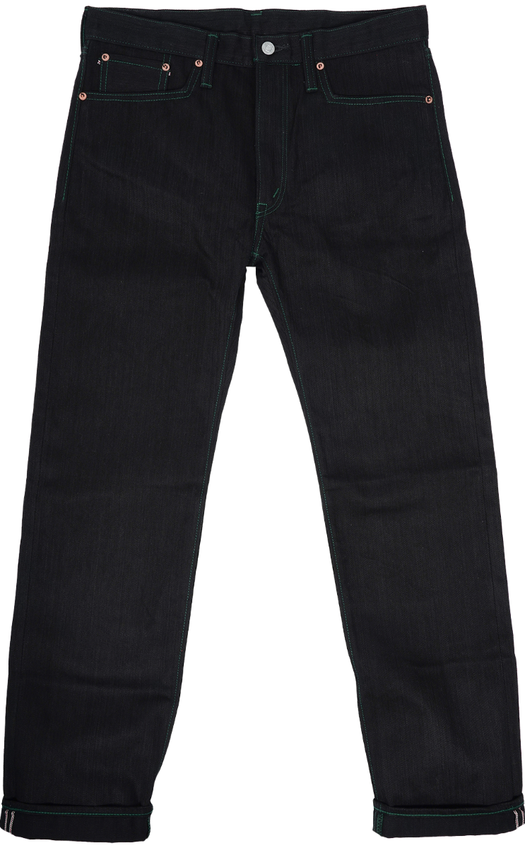 Washed Denim Jeans - Tapered with zips LLJ003