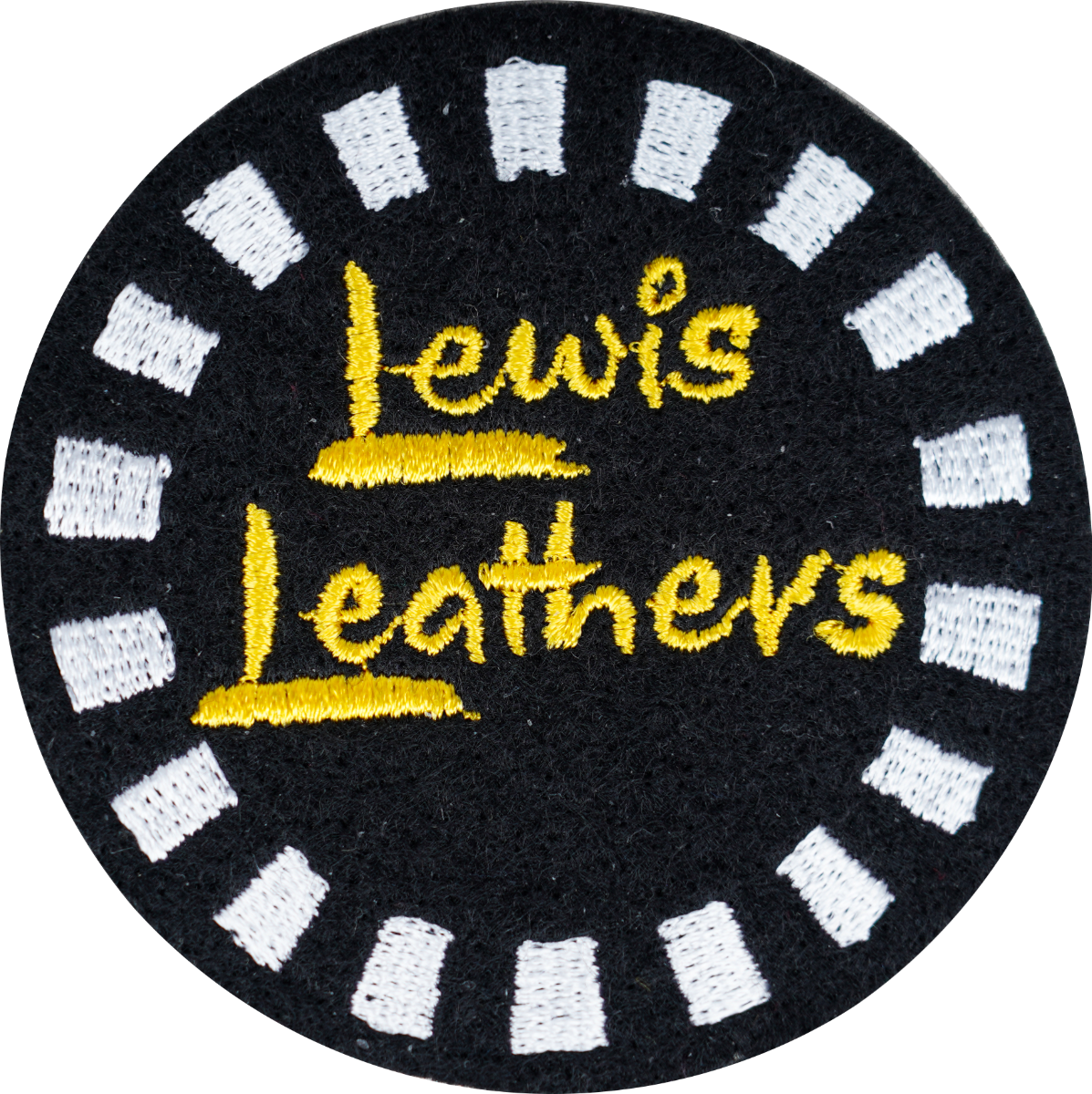 Lewis Leathers Checker Round Patch