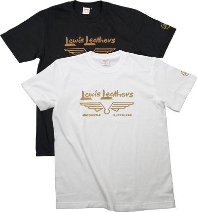Lewis Leathers Gold Wing Logo T-shirt