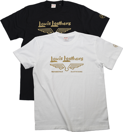 Lewis Leathers Gold Wing Logo T-shirt