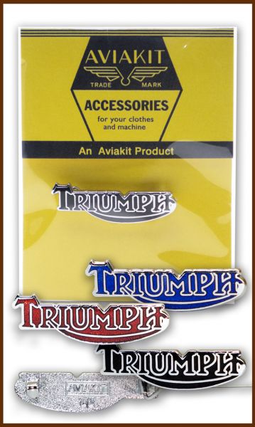 Triumph Logo Script Badge 84-86