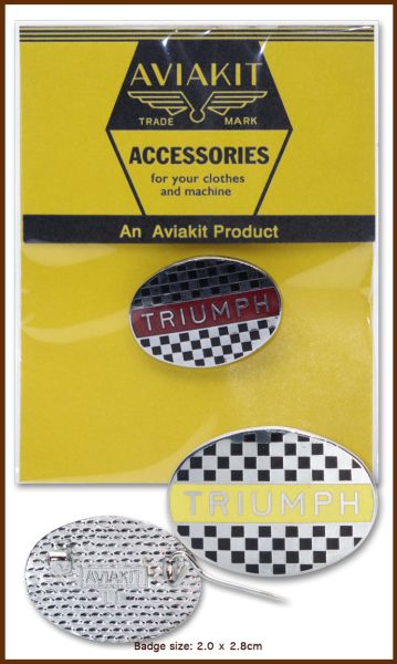 Triumph Check Oval Badge 74-75