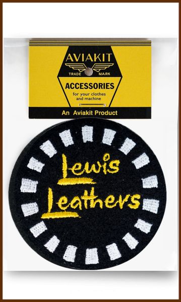 Lewis Leathers Checker Round Patch -A