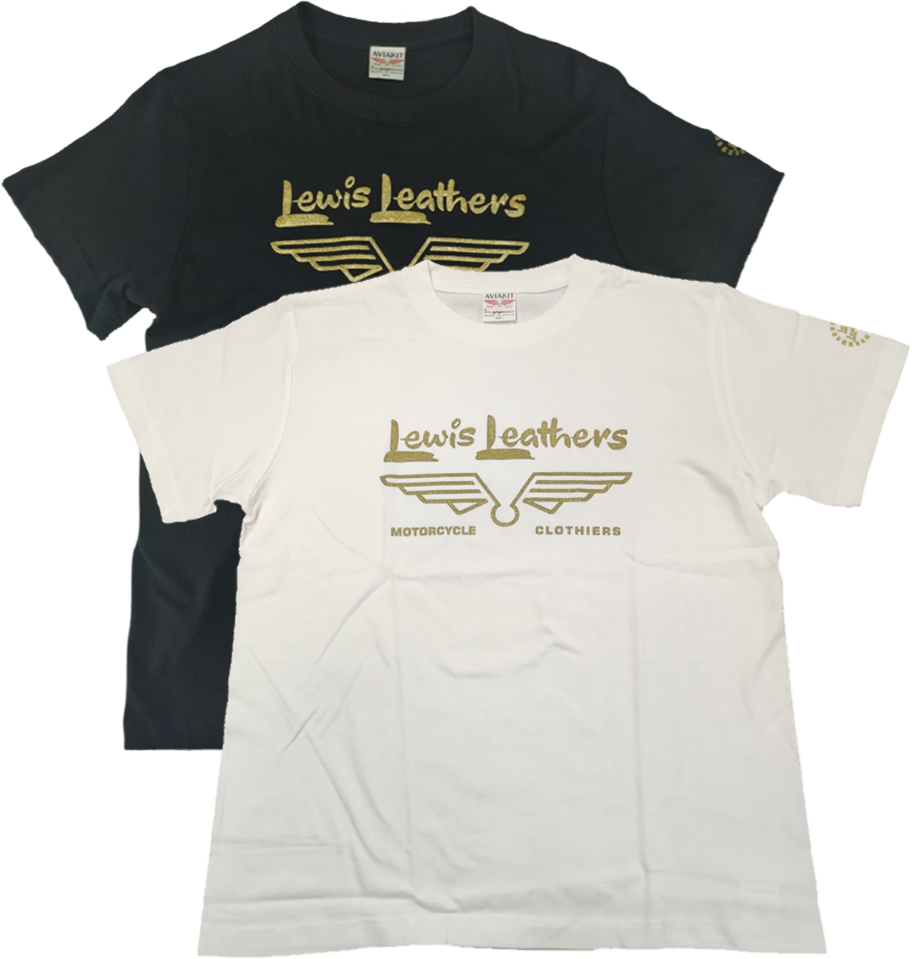 Lewis Leathers Gold Wing Logo T-shirt