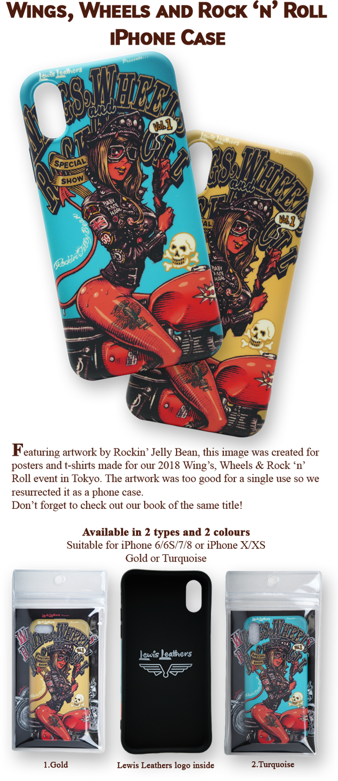 Wings, Wheels and Rock'n'Roll iPhone Case