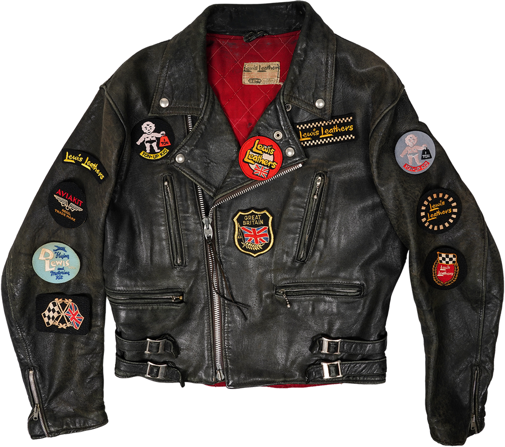 Vintage Patched Leather Jacket